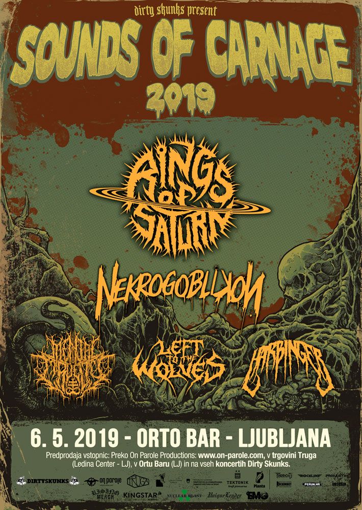 Rings Of Saturn, Nekrogoblikon, Mental Cruelty, Left to the Wolves, Harbinger