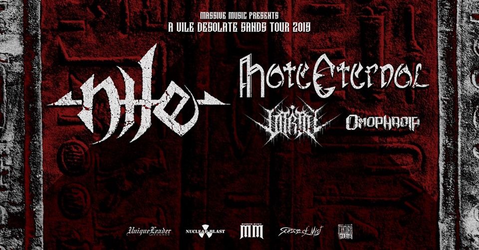 Nile, Hate Eternal, Vitriol, Omophagia