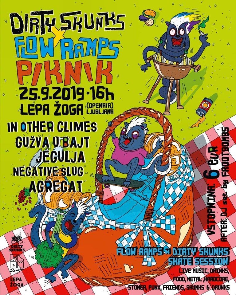 Dirty Skunks Flow Ramps piknik: In Other Climes, Gužva u Bajt, Jegulja, Negative Slug, Agregat