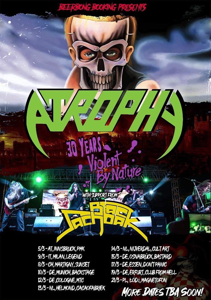 Atrophy spomladi na evropski turneji