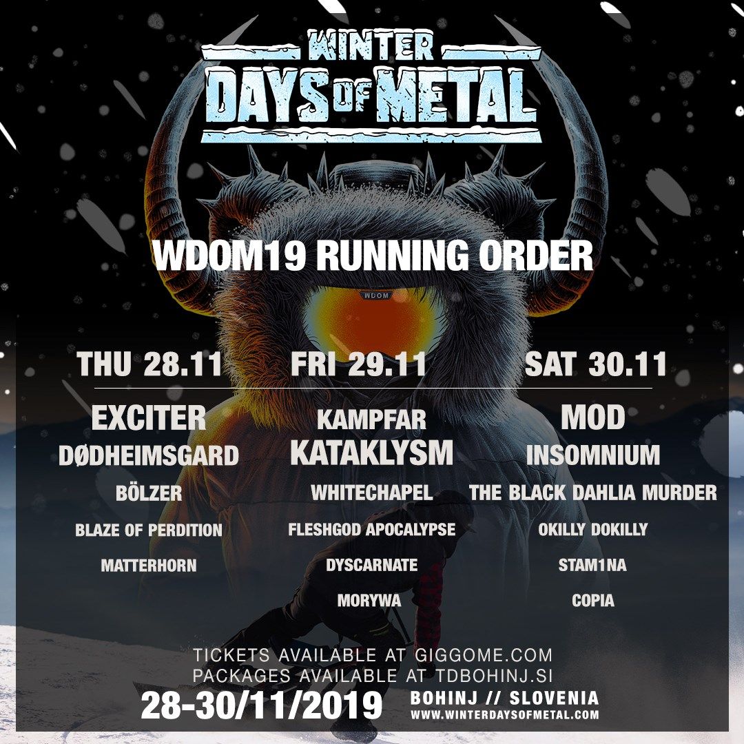 WDoM 2019: razpored nastopajočih in še več