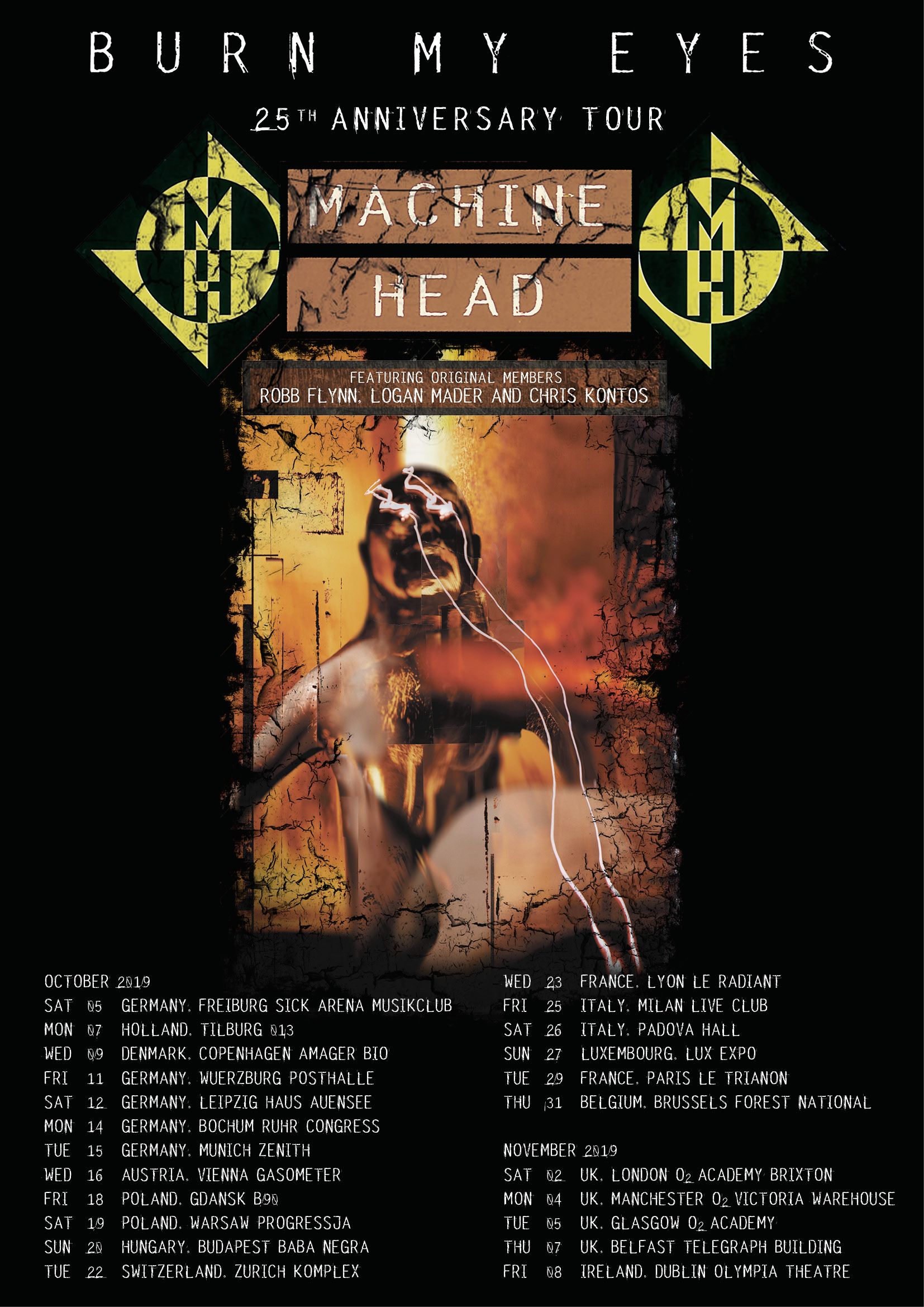 Machine Head - Burn My Eyes 25th Anniversary Tour 2019