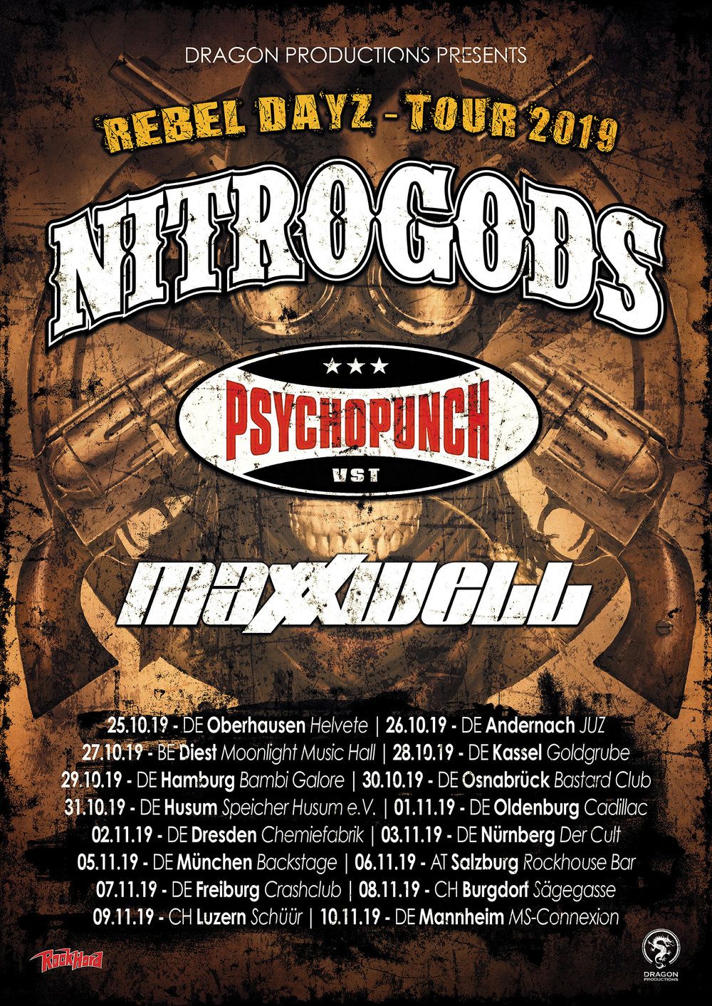 Nitrogods, Psychopunch, Maxxwell