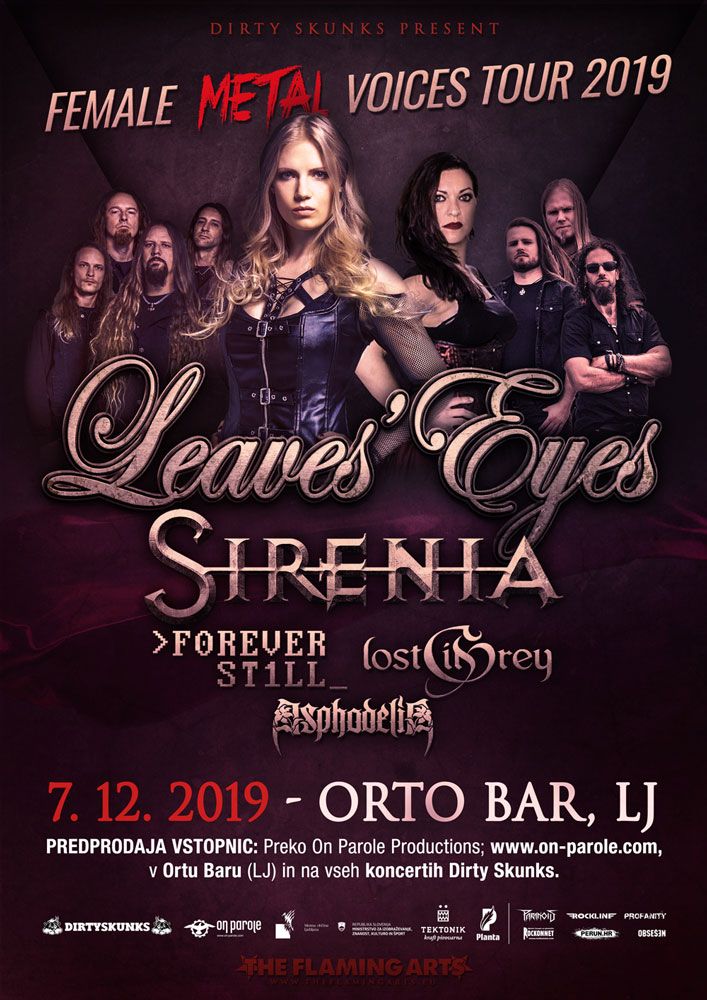 Leaves' Eyes, Sirenia, Forever Still, Lost In Grey, Asphodelia