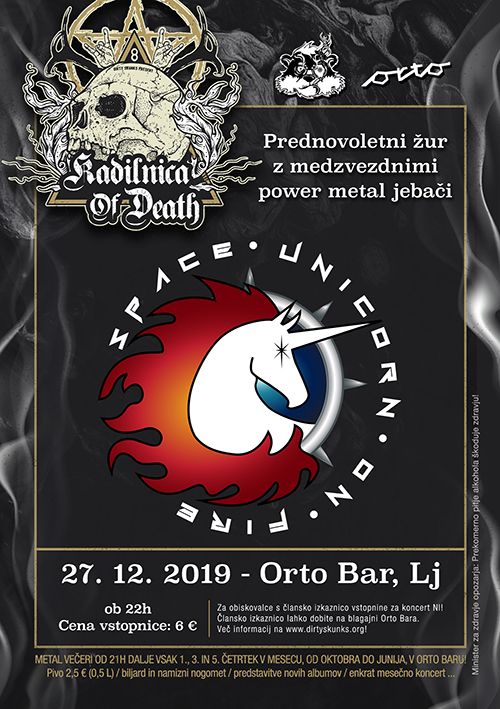 V petek prednovoletni KoD koncert z Vesoljskimi samorogi