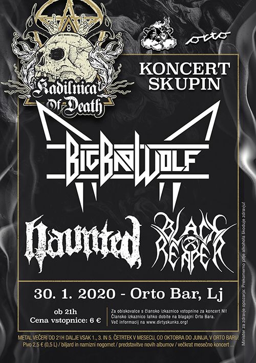 Big Bad Wolf, Haunted in Black Reaper ta četrtek v Ortu