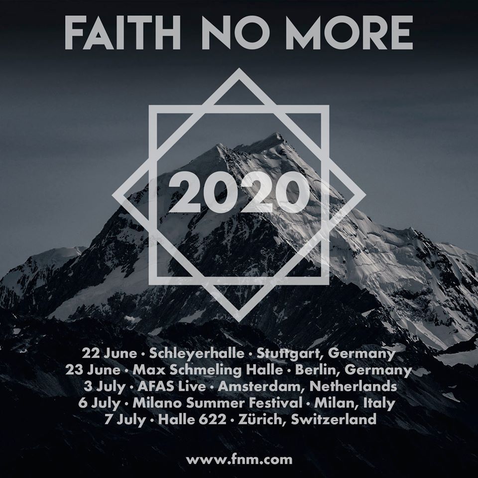 Faith No More junija in julija v Evropi!