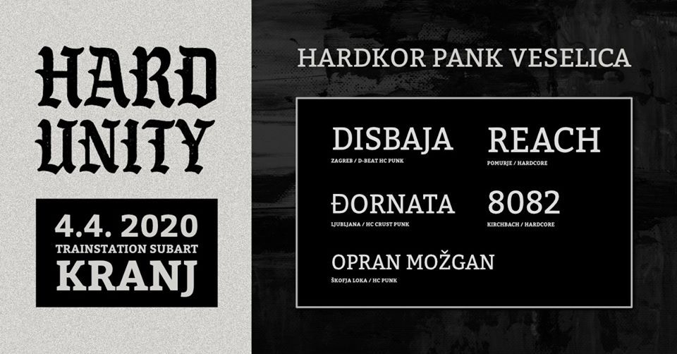ODPOVEDANO! Hard Unity: Disbaja, Reach, Đornata, 8082, Opran Možgan