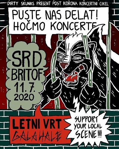 Koncert Srd in Britof z določenimi omejitvami