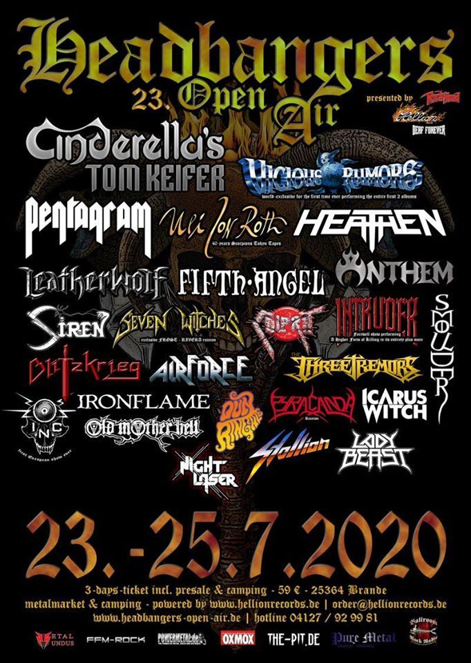 ODPOVEDANO! Headbangers Open Air Festival 2020