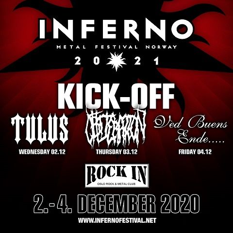 Naslednji teden ogrevanje za Inferno Metal Festival 2021
