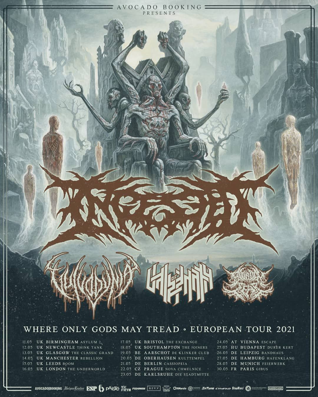 Ingested, Vulvodynia, Vale Of Pnath, Bound In Fear