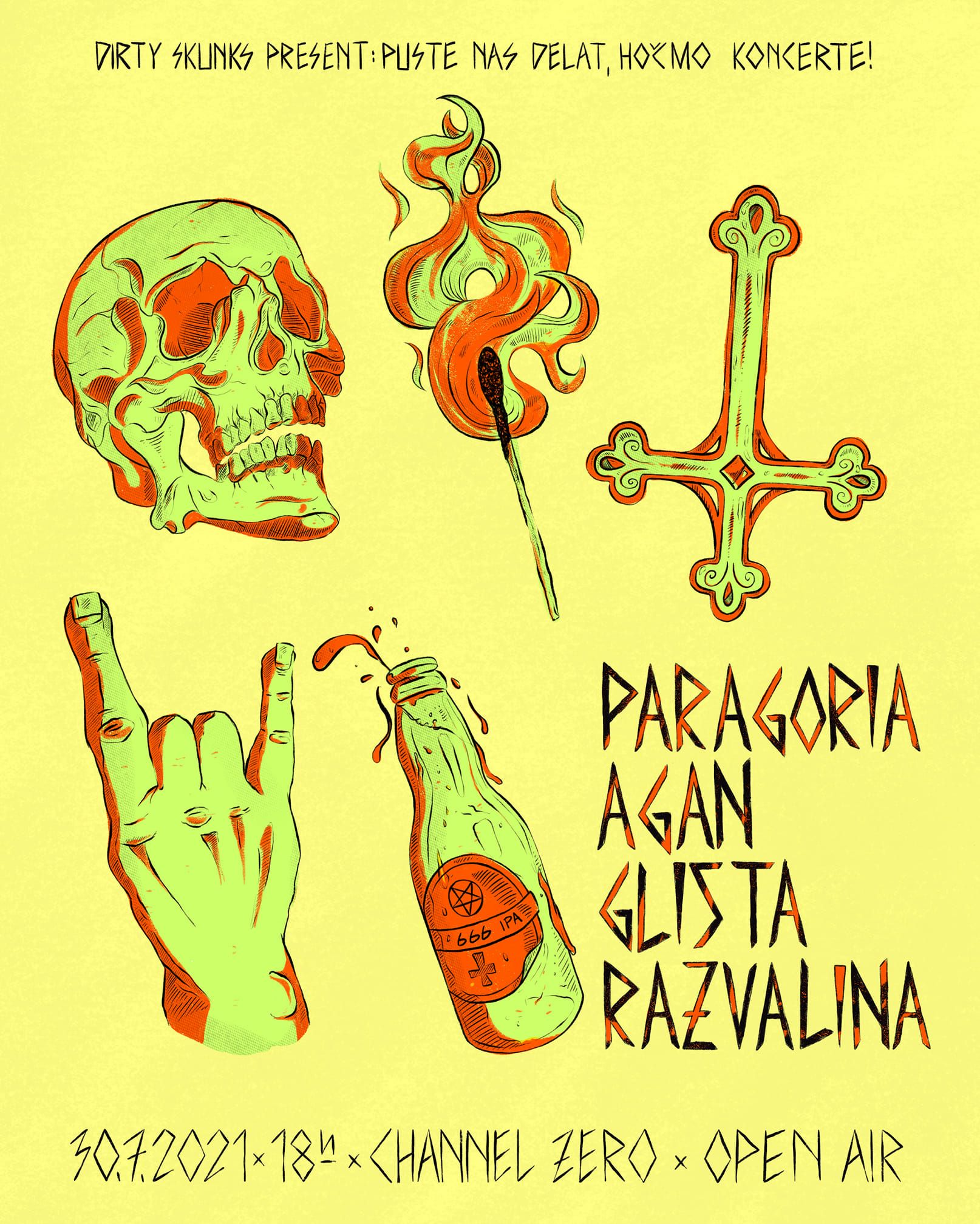 Paragoria, Agan, Glista, Razvalina