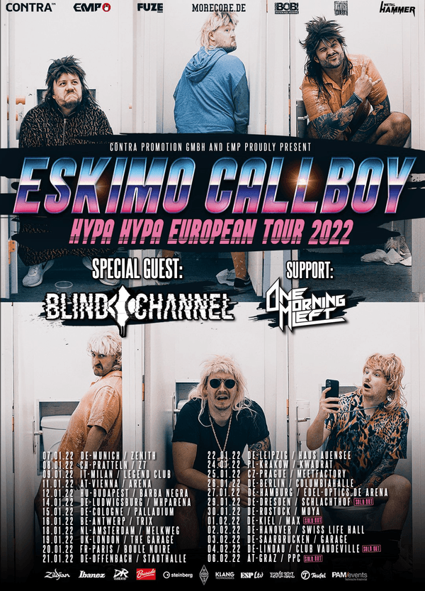 Blind Channel odhajajo na turnejo z Eskimo Callboy