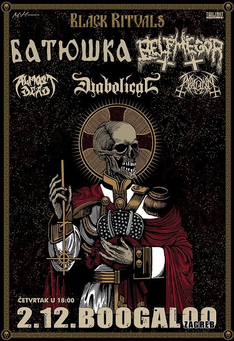 Batushka, Belphegor, Diabolical, Almost Dead, Impalation