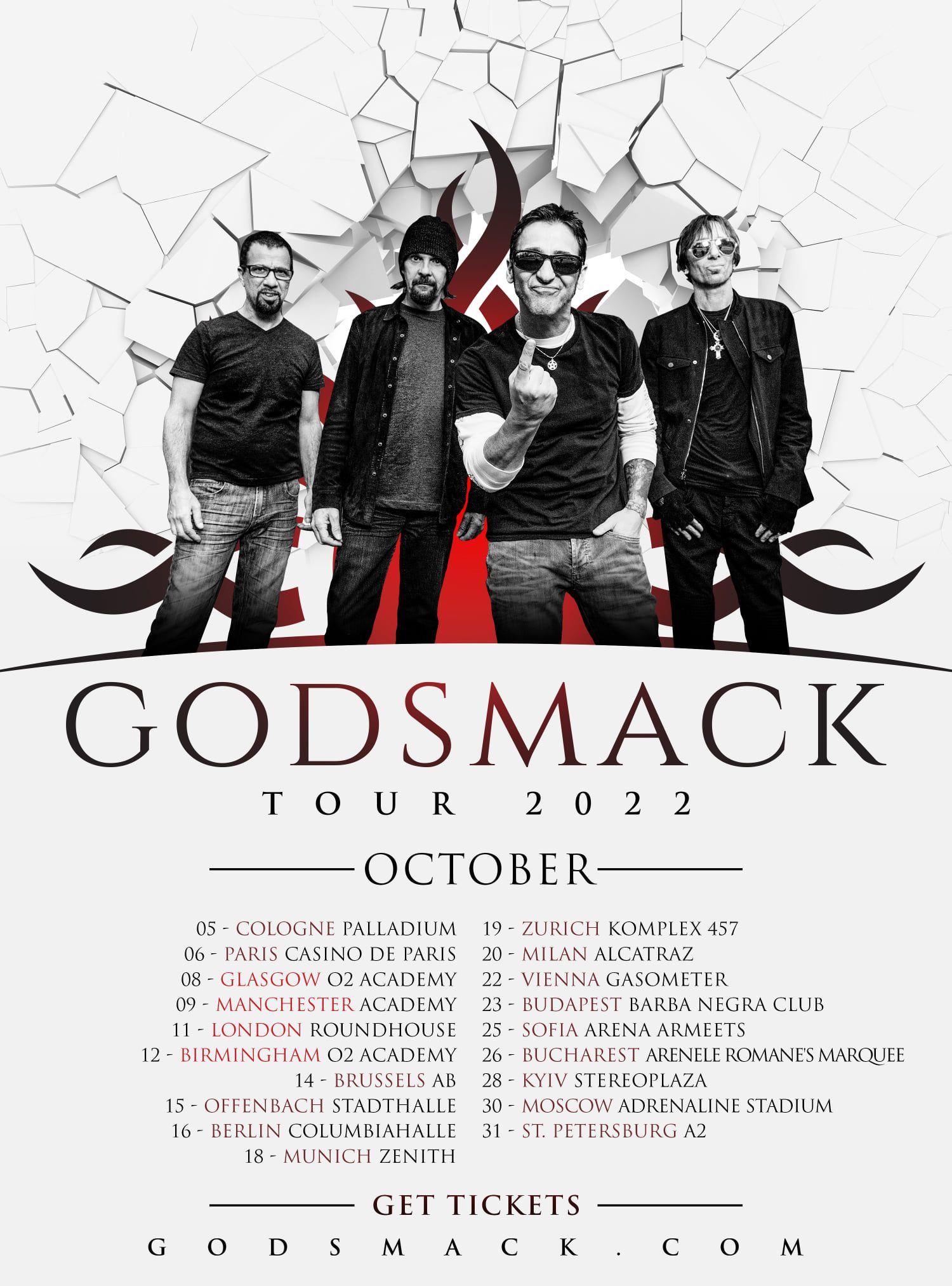 Godsmack se jeseni odpravljajo na evropsko turnejo