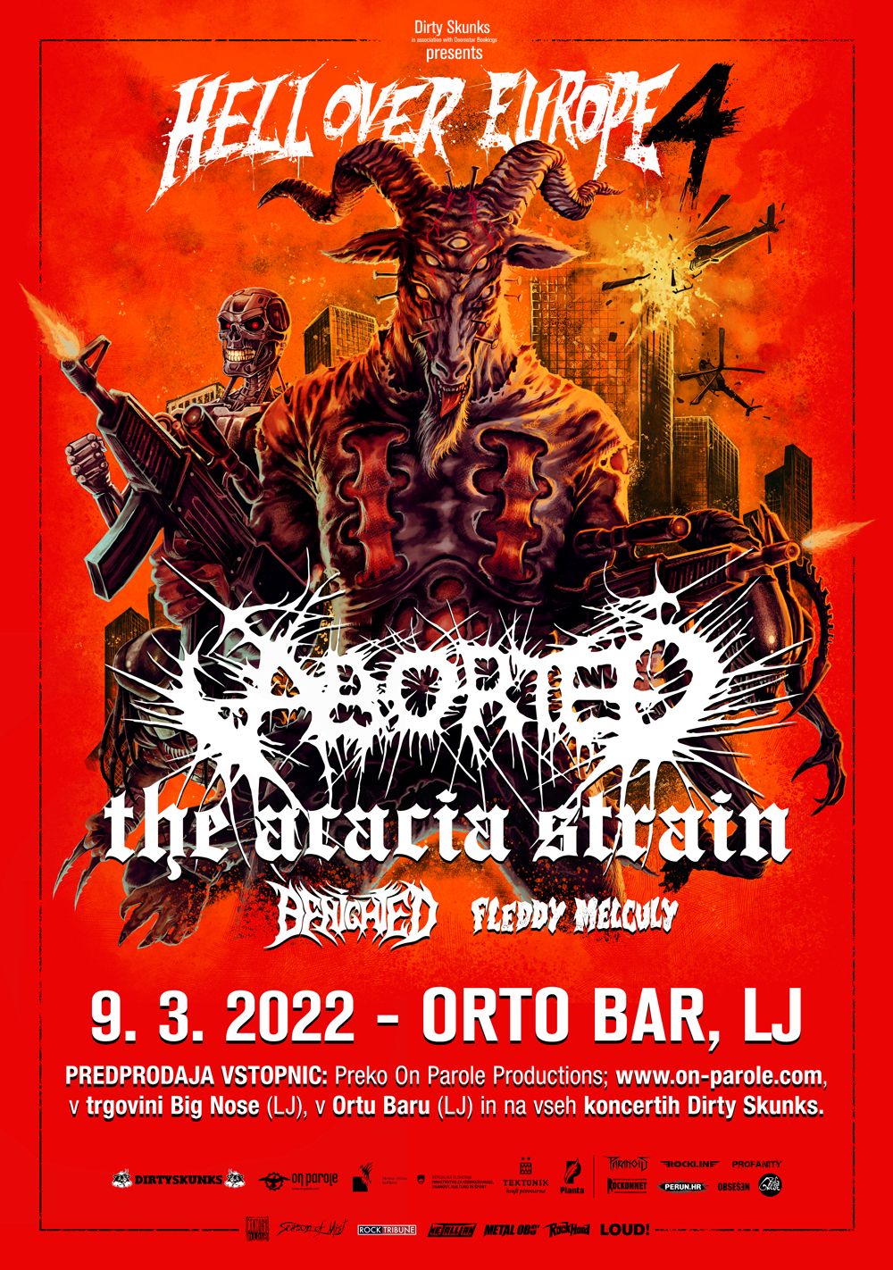 ODPOVEDANO! Aborted, The Acacia Strain, Benighted, Fleddy Melculy