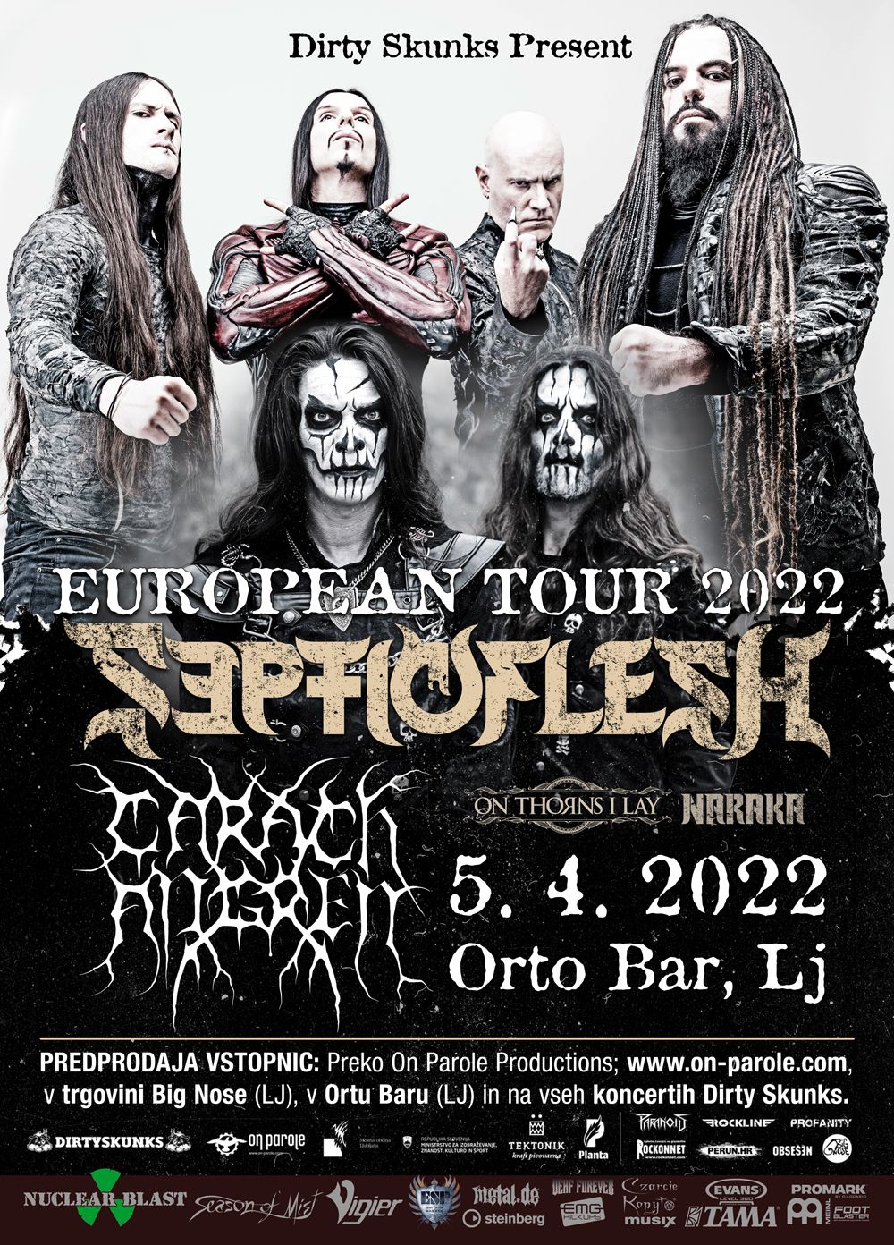 ODPOVEDANO! Septicflesh, Carach Angren, On Thorns I Lay, Naraka