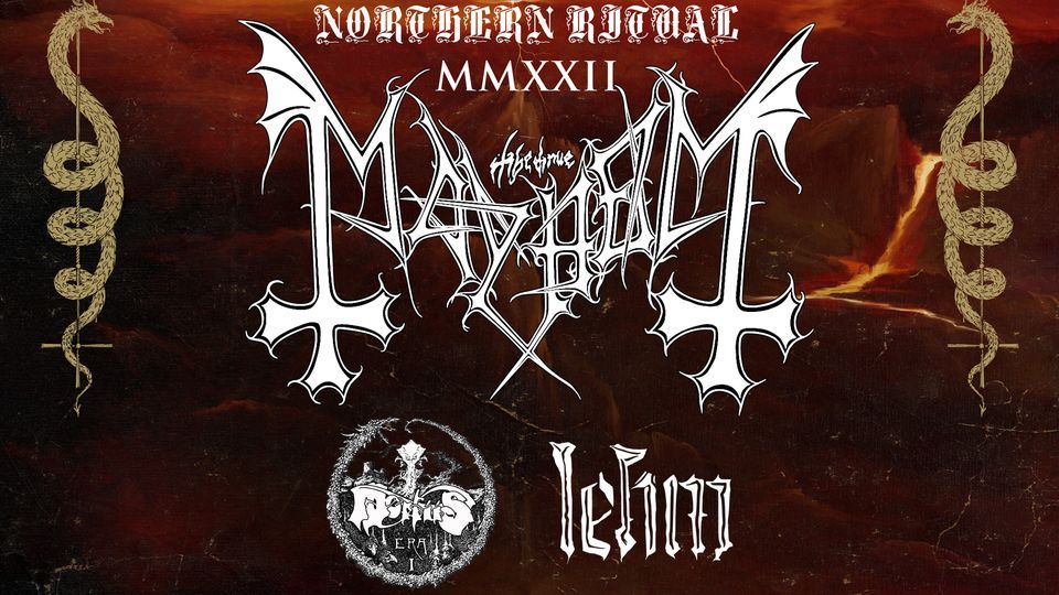 Znana časovnica današnjega koncerta Mayhem, Mortiis in Lehm