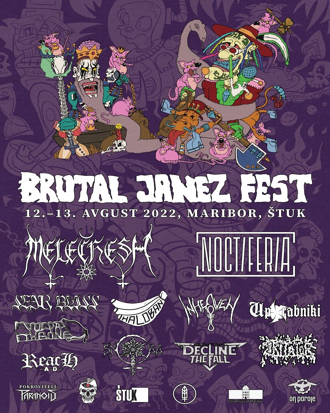 Znani so vsi nastopajoči za Brutal Janez Fest