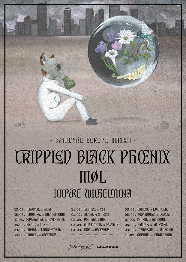 Crippled Black Phoenix danes začnejo z evropsko turnejo