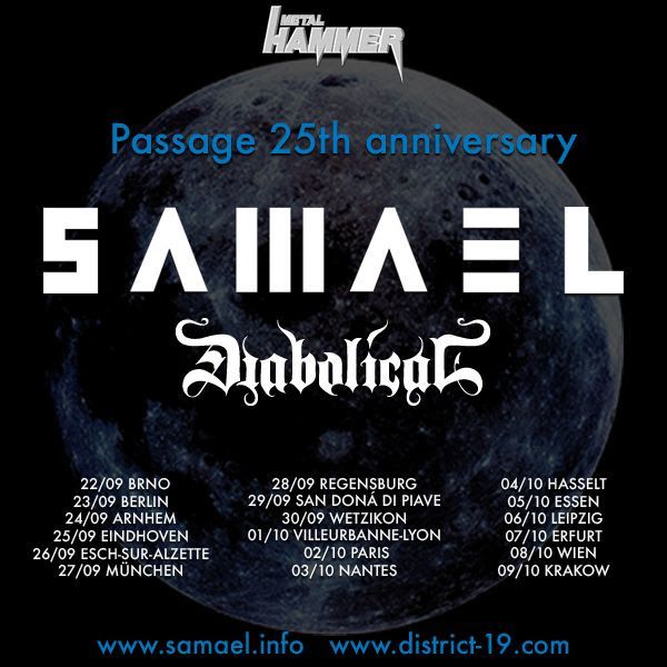 Samael in Diabolical konec septembra na skupni turneji