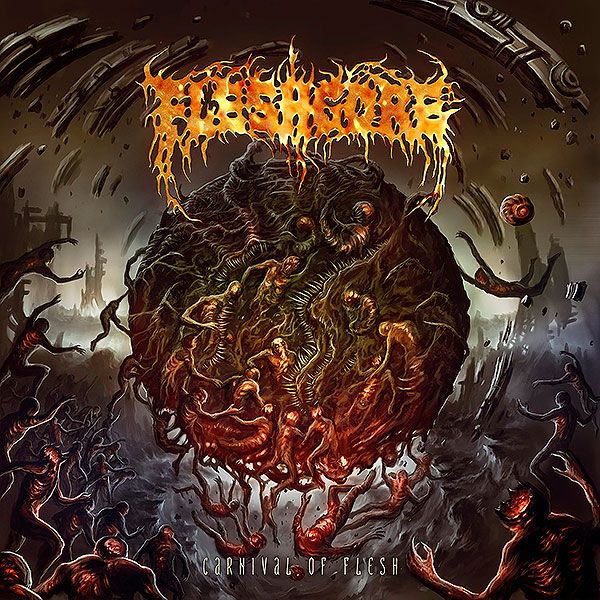 Fleshgore posneli besedilni video za Inhuman Existence
