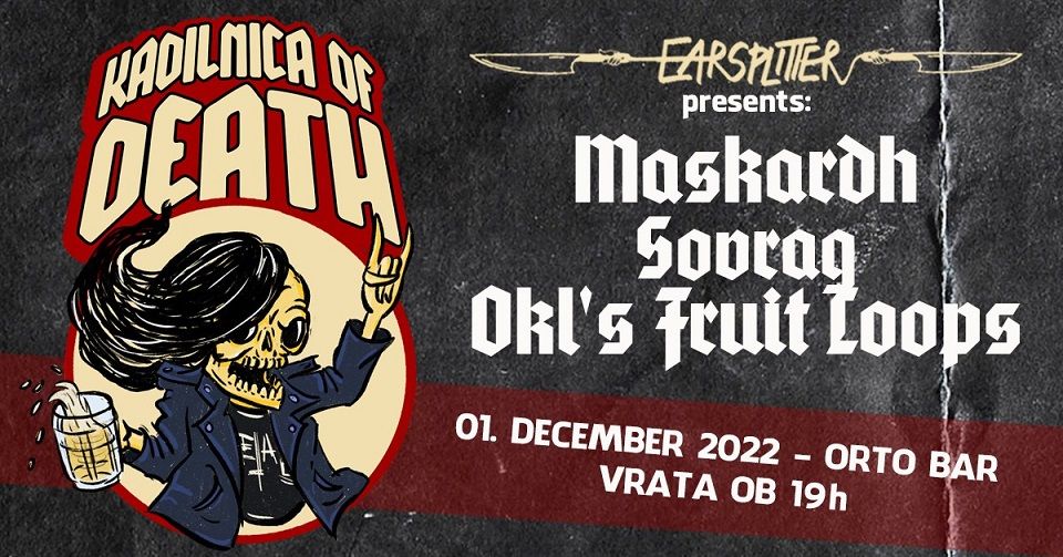 Drevi v Orto Bar vabijo Sovrag in Okl's FruitLoops