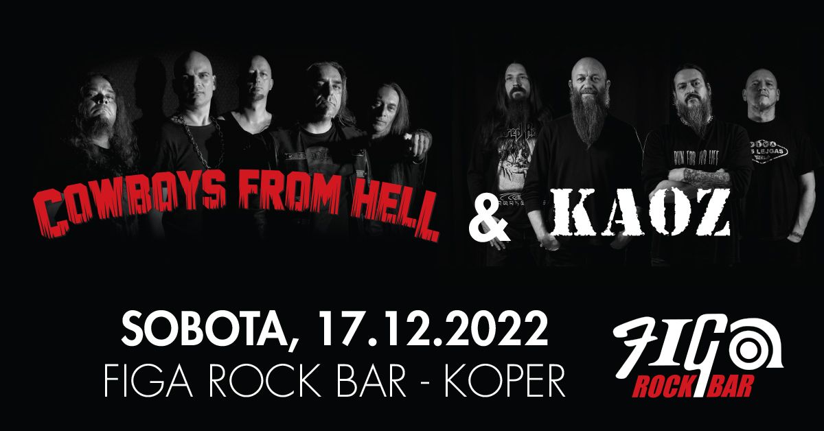 Cowboys From Hell skupaj s Kaoz prihajajo v Koper