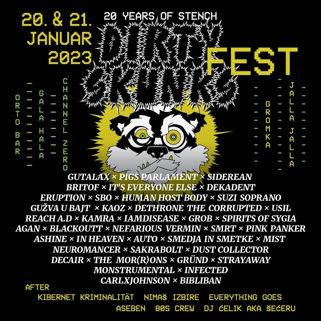 Manjše spremembe v zvezi z Dirty Skunks Festom