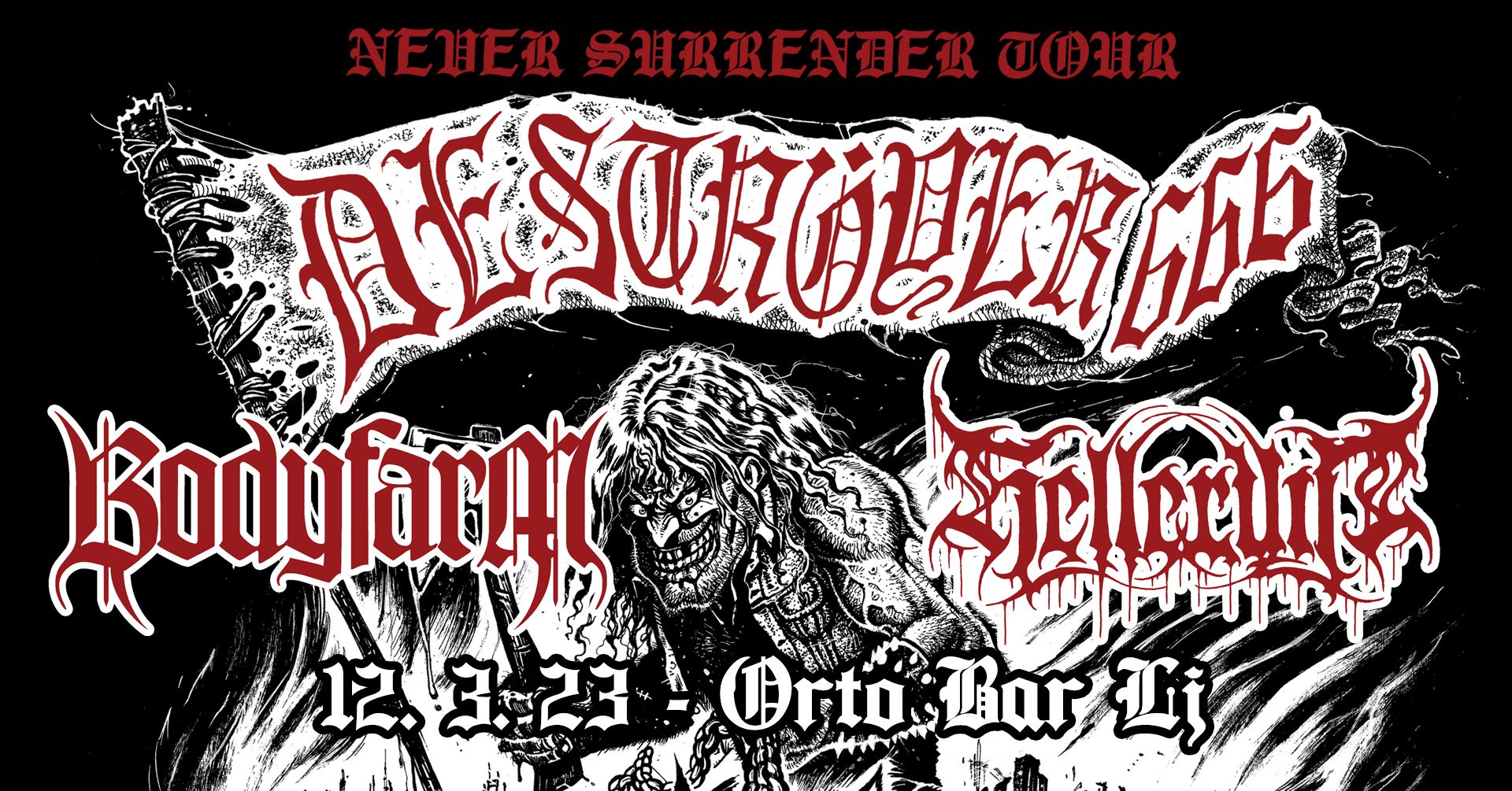 Znana je časovnica za nedeljski koncert Deströyer 666!
