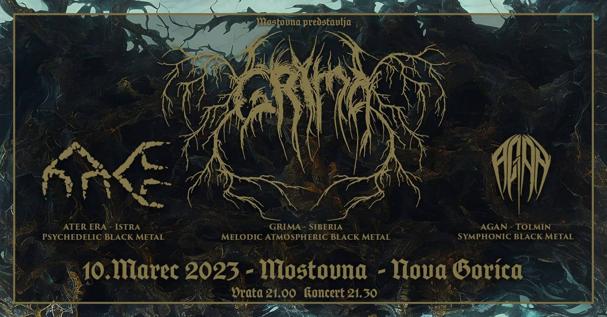 Znana je časovnica za koncert Grima, Ater Era in Agan