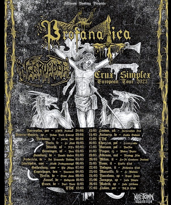 Profanatica na turnejo z albumom Rotting Incarnation of God