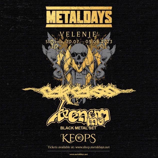 Carcass in Venom Inc. na MetalDays
