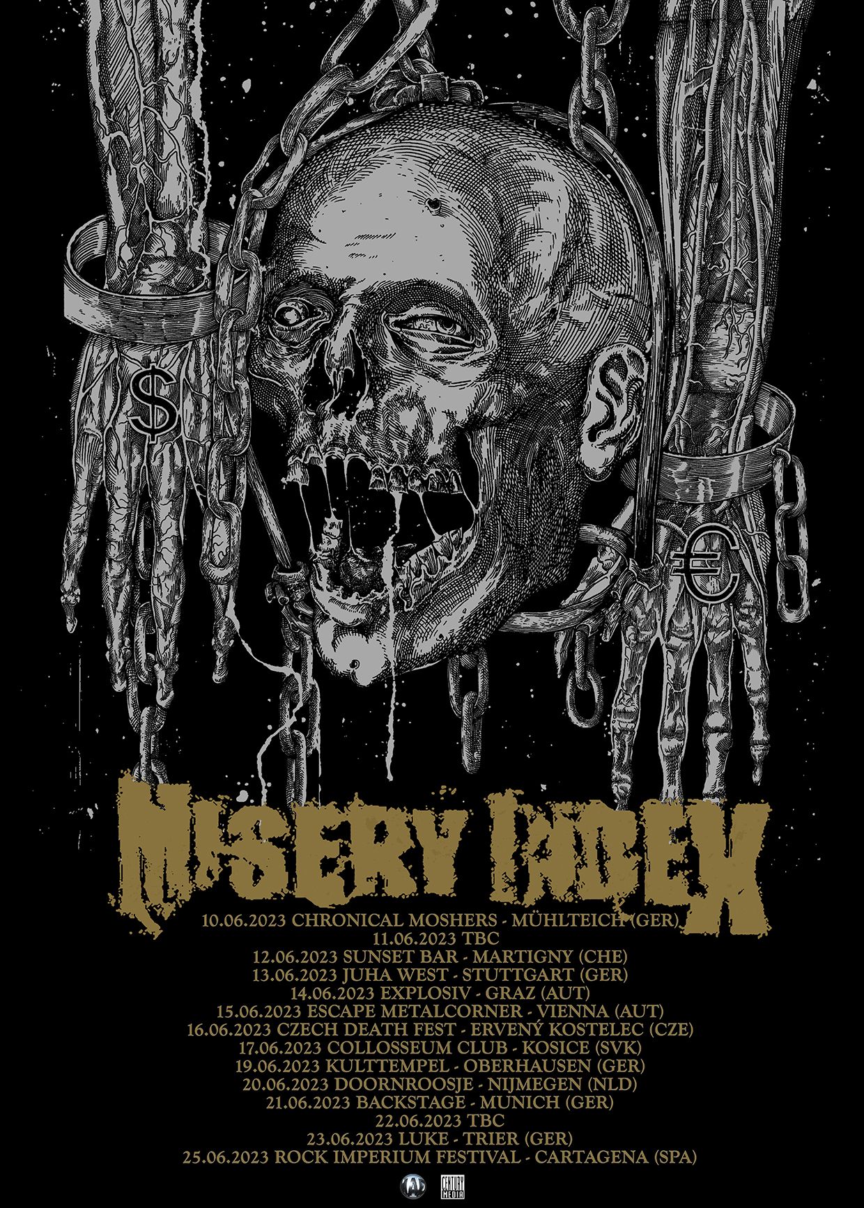 Misery Index se odpravljajo na evropsko turnejo