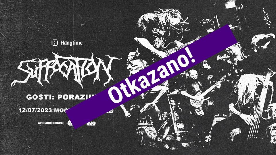 Nastop Suffocation v Zagrebu odpovedan!