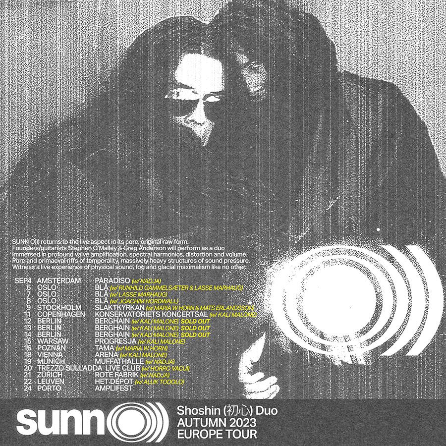 Sunn O))) se jeseni odpravljajo na evropsko turnejo