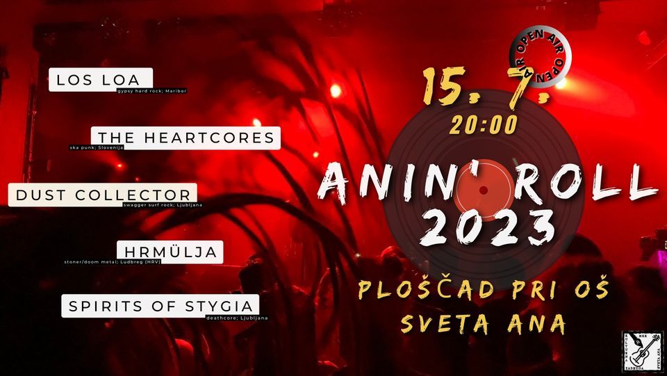 ANIN' ROLL 2023: Los Loa, The Heartcores, Dust Collector, Hrmülja, Spirits of Stygia