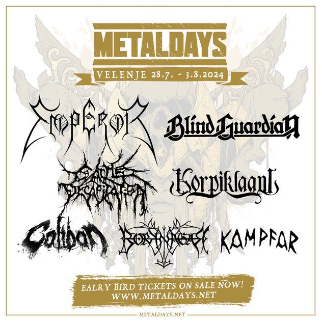 Emperor med prvimi potrjenimi zasedbami za MetalDays 2024