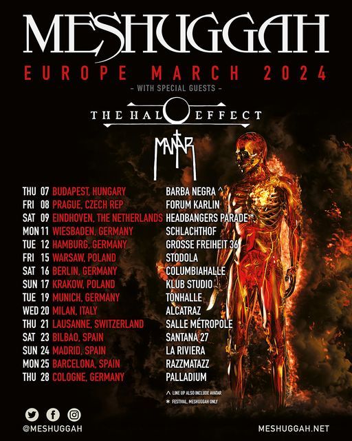 Meshuggah marca na evropsko turnejo