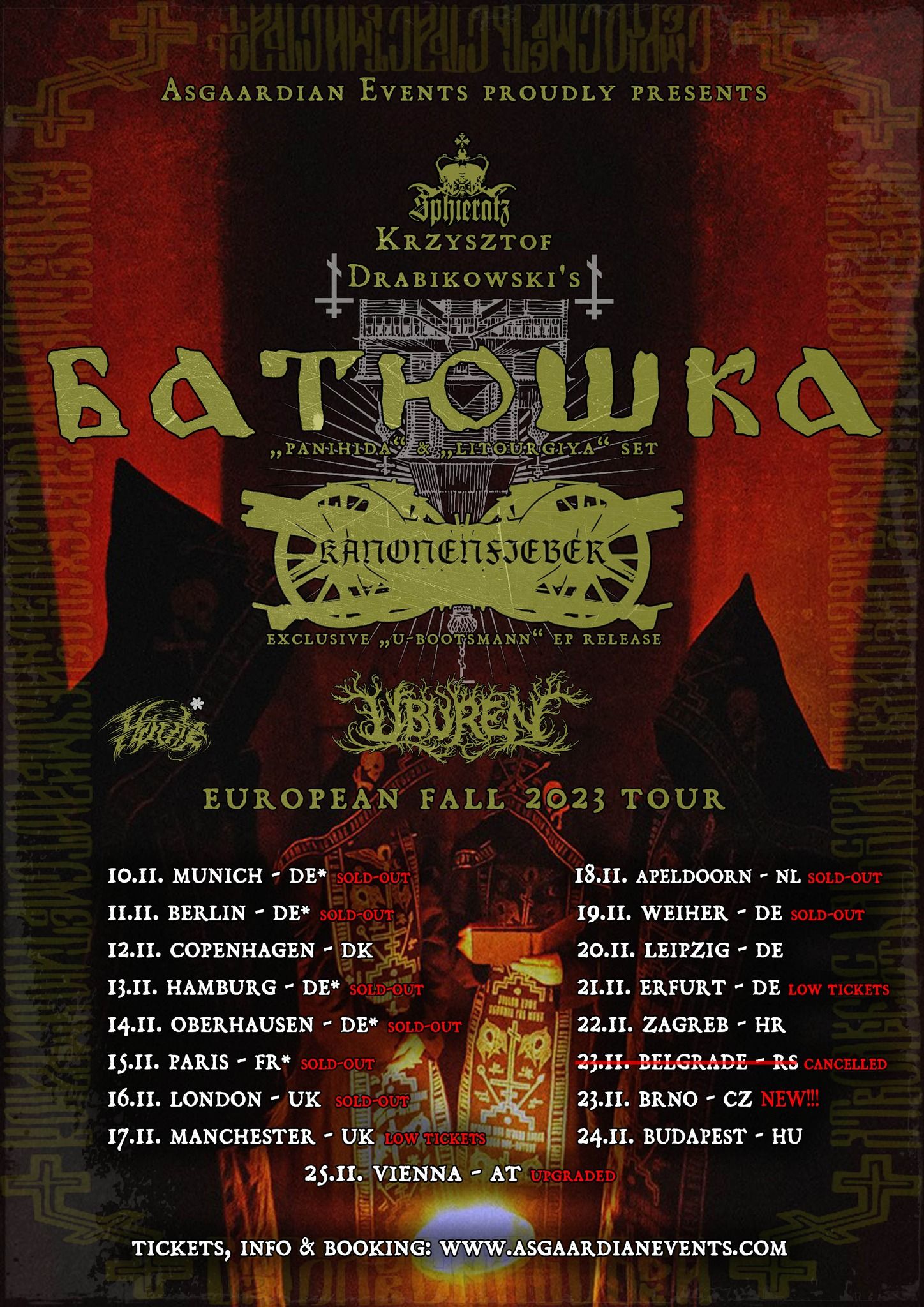 Koncert Batushke v Beogradu iz verskih razlogov odpovedan
