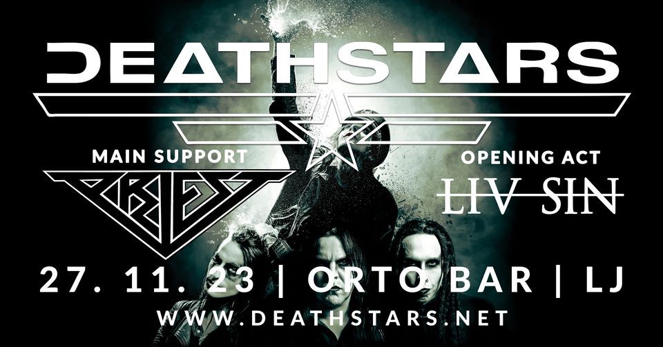 Danes Deathstars, Priest in Liv Sin v Ljubljani!