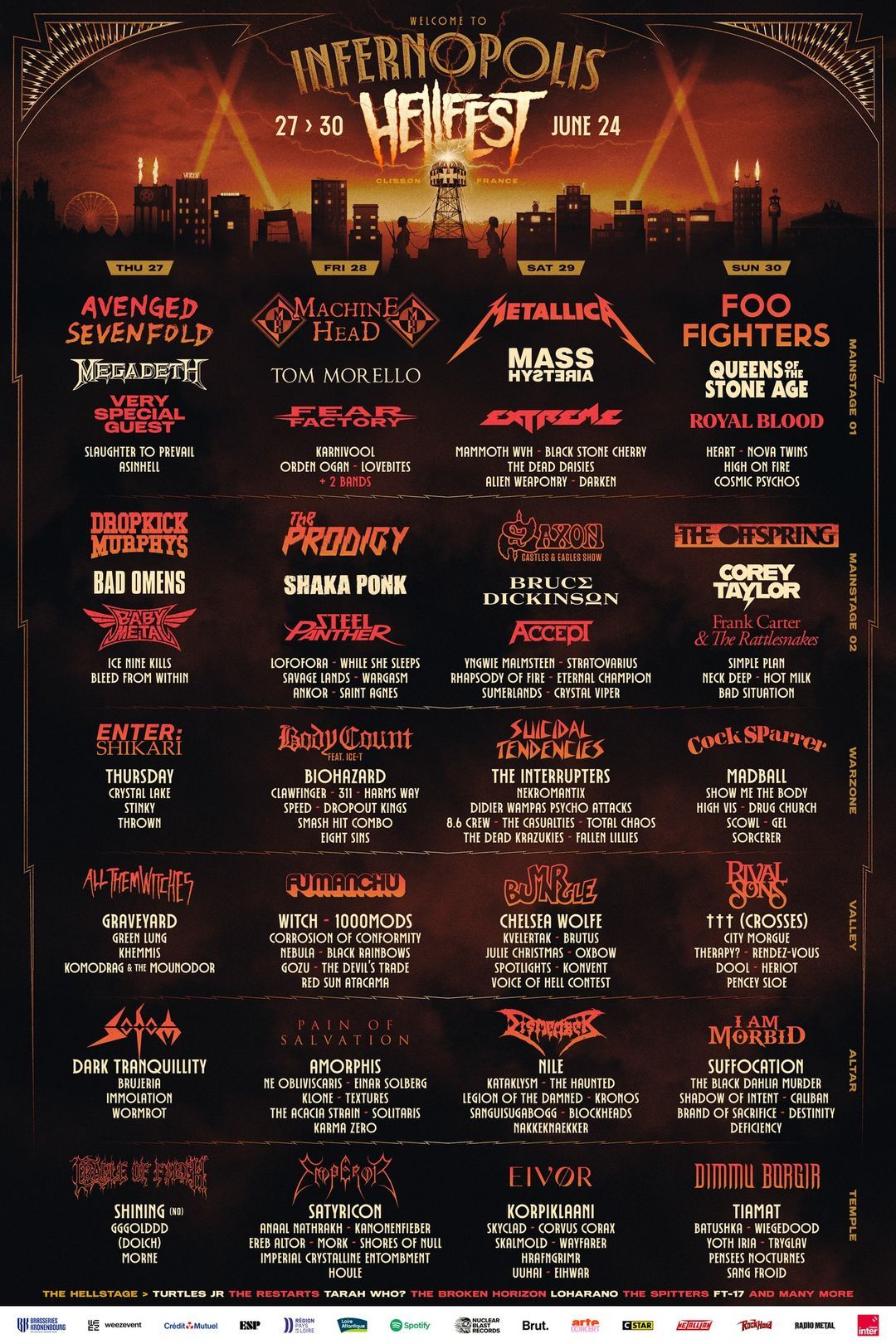 Znan je razpored po dnevih za festival Hellfest