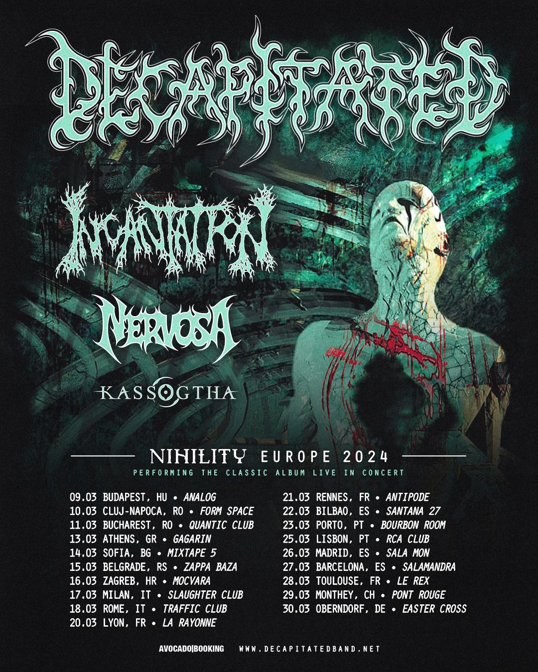 Decapitated prihajajo marca v Zagreb