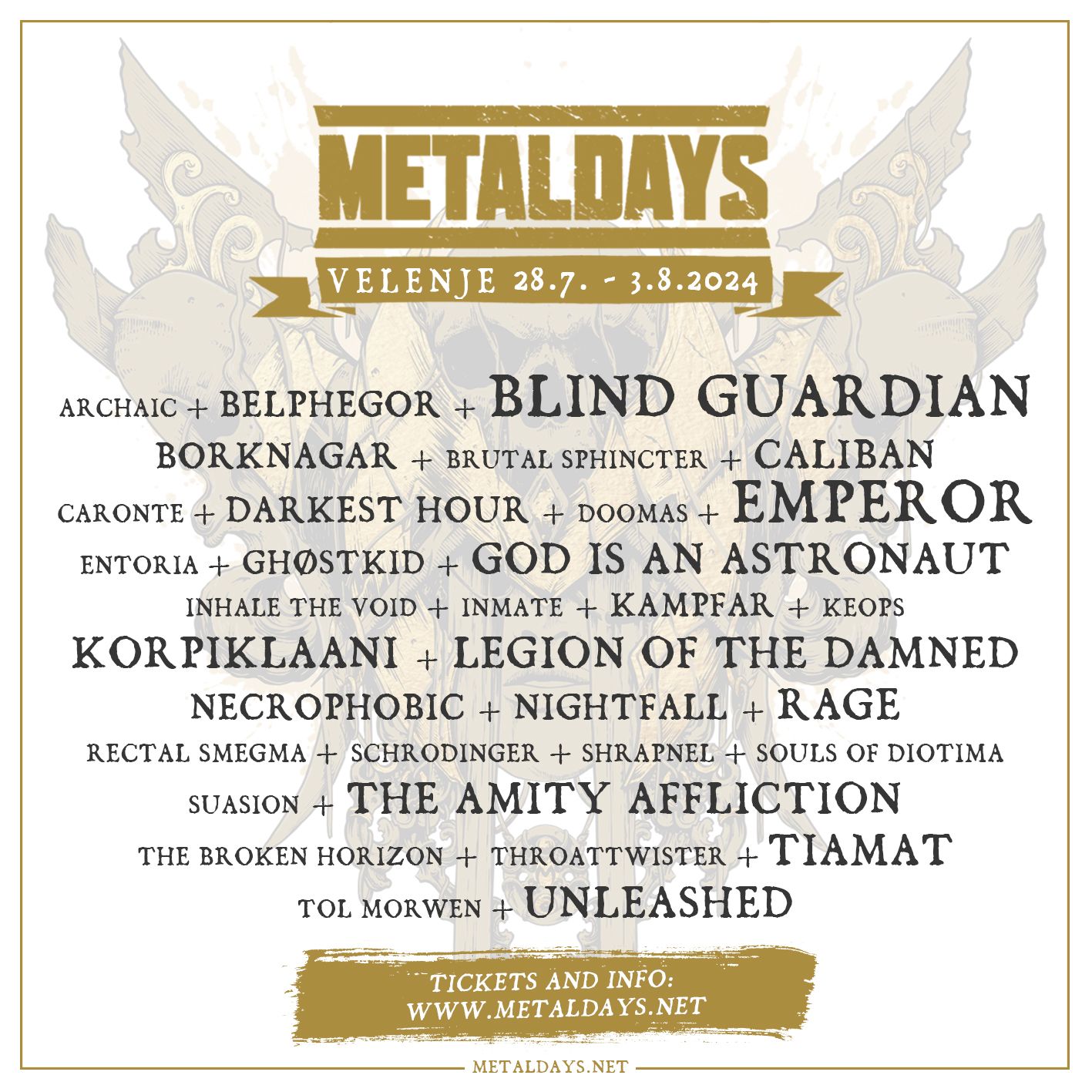 Nove potrditve za MetalDays 2024