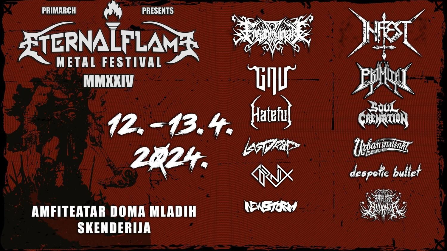Ensanguinate bodo nastopili na Eternal Flame Festu