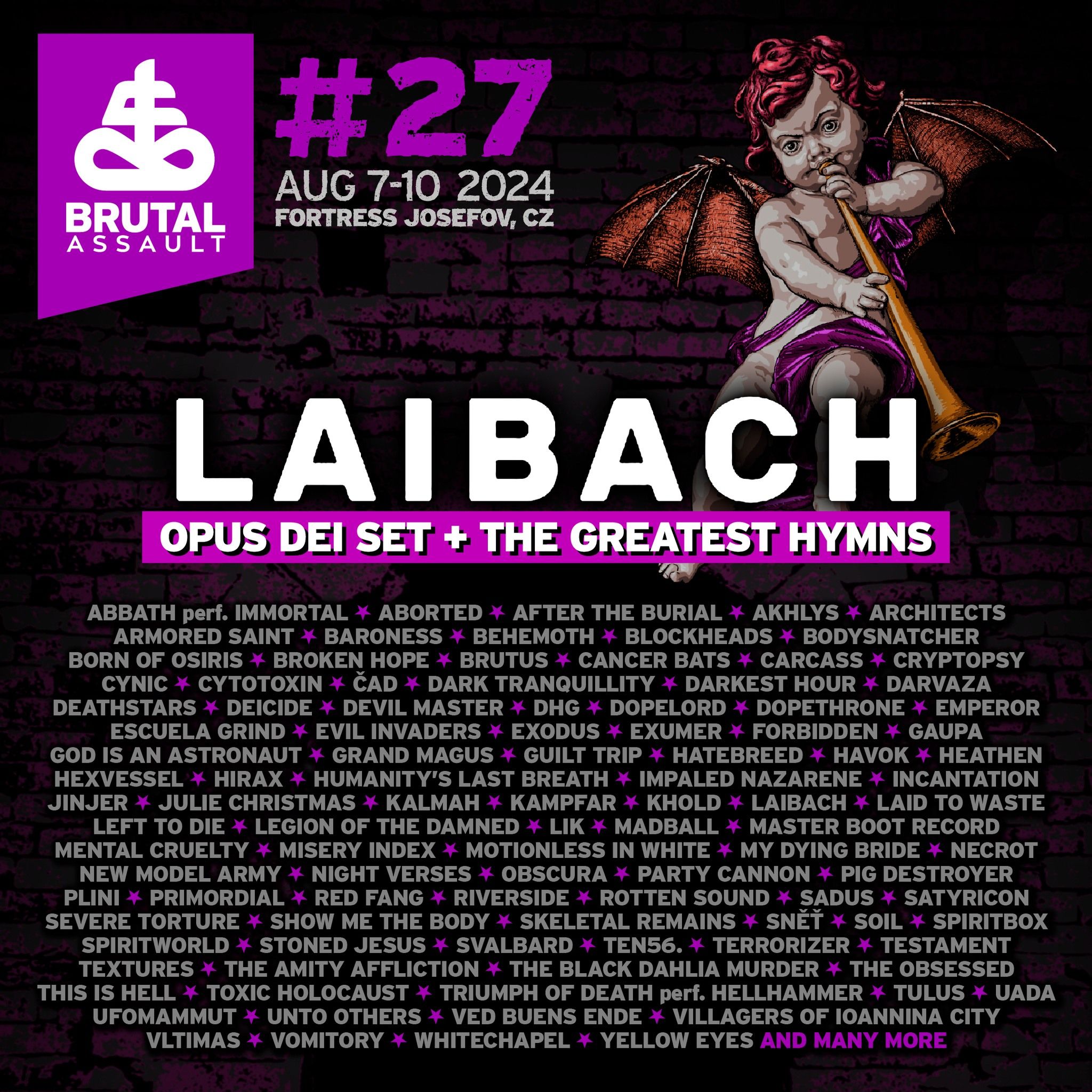 Laibach bodo nastopili na festivalu Brutal Assault