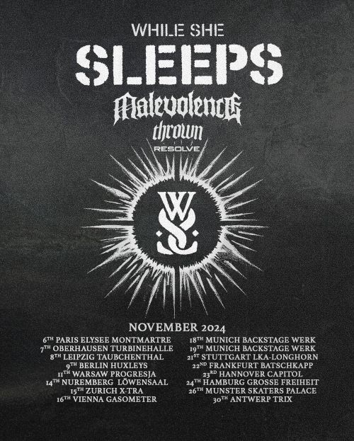 While She Sleeps novembra na evropsko turnejo
