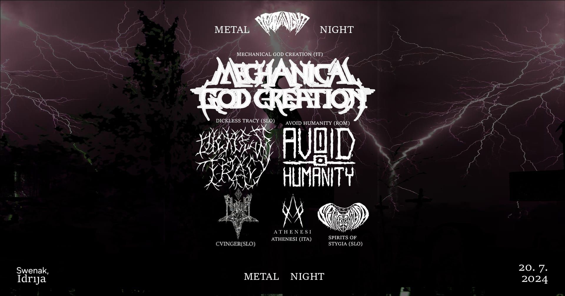 Poletni metal night v Idriji je odpovedan!
