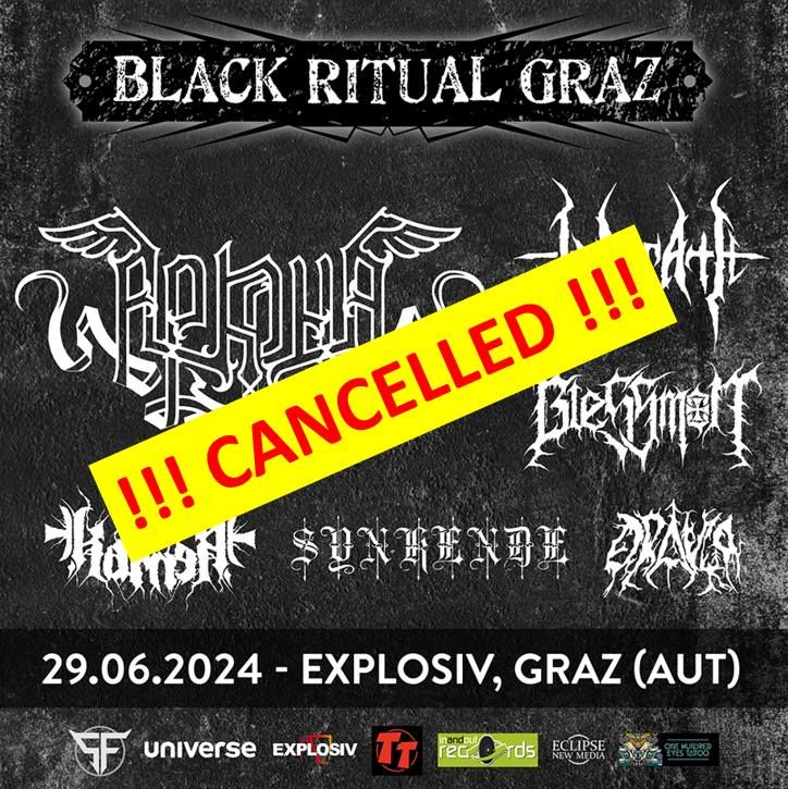 Black Ritual v Gradcu odpovedan